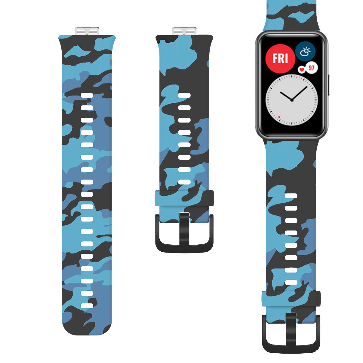 Suitable For Watch Fit Printed Silicone Strap