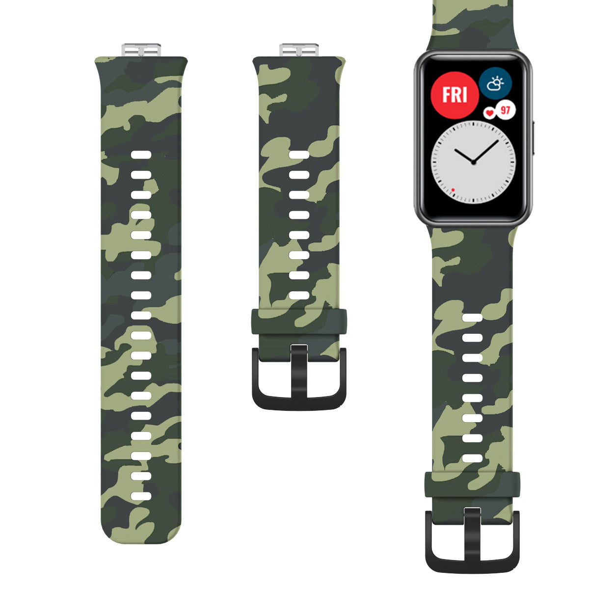 Suitable For Watch Fit Printed Silicone Strap