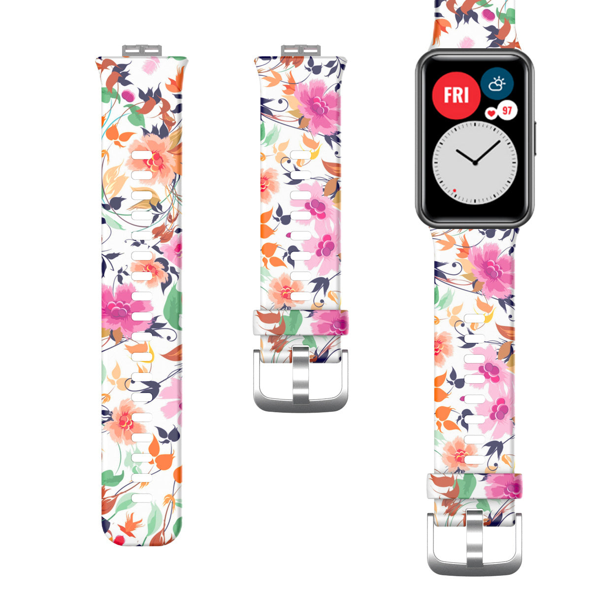 Watch Fit Printed Silicone Strap