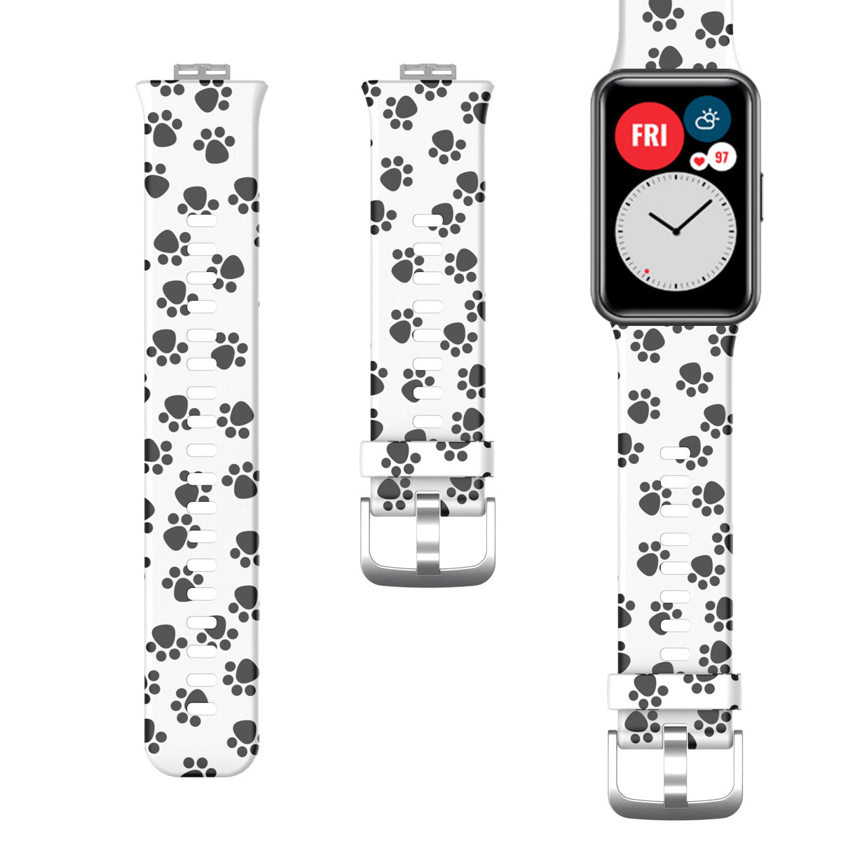 Watch Fit Printed Silicone Strap