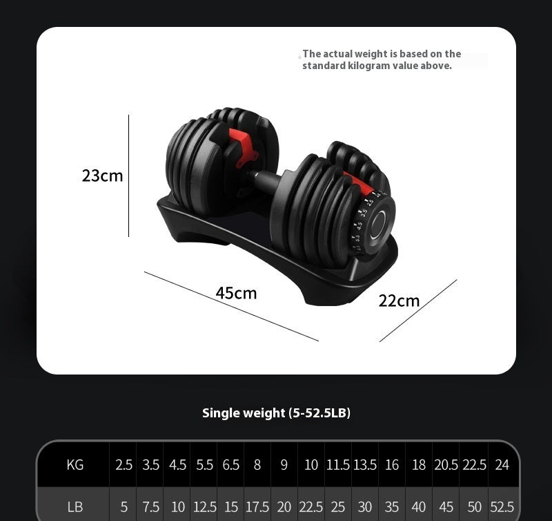 Adjustable 15 Gear Men's Dumbbell