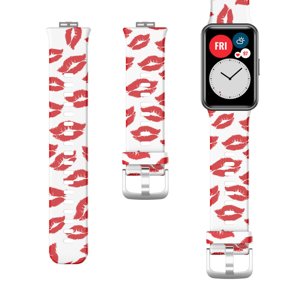 Watch Fit Printed Silicone Strap