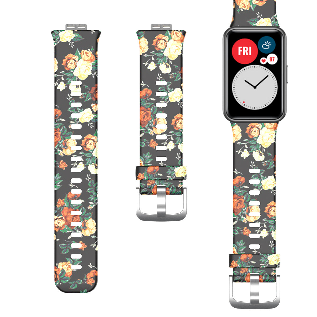 Watch Fit Printed Silicone Strap