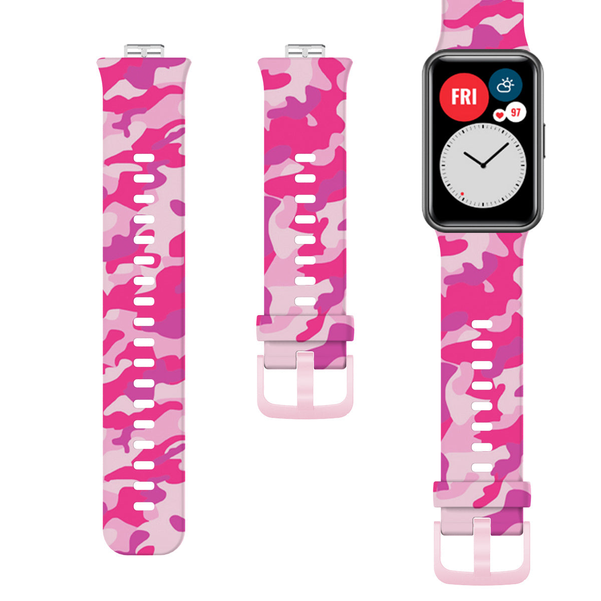 Suitable For Watch Fit Printed Silicone Strap