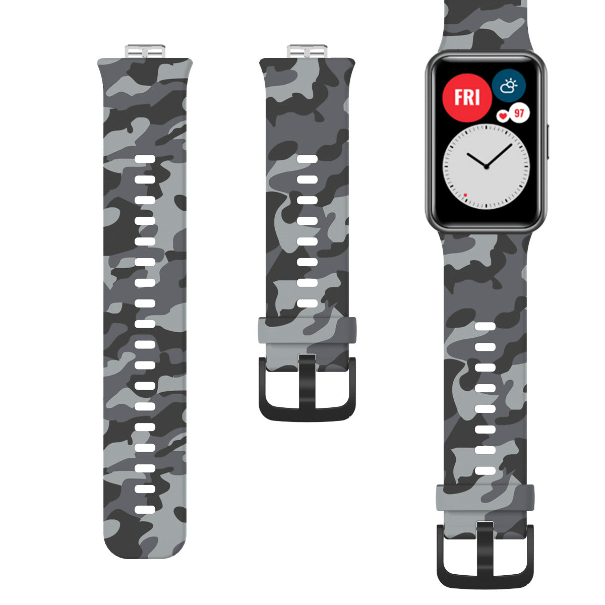 Watch Fit Printed Silicone Strap