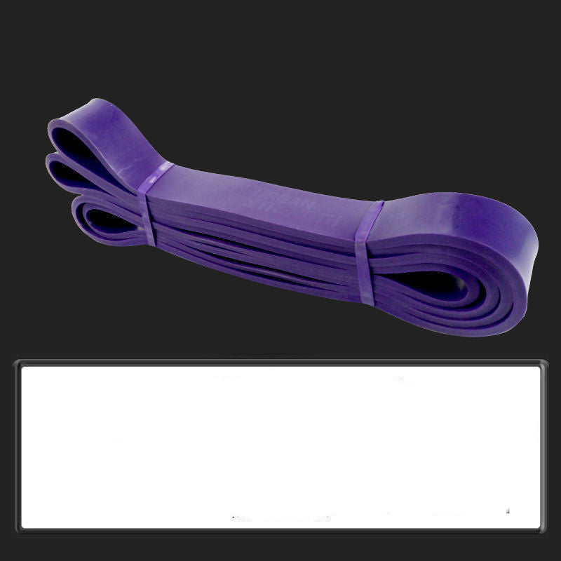 Purple resistance band on a black background