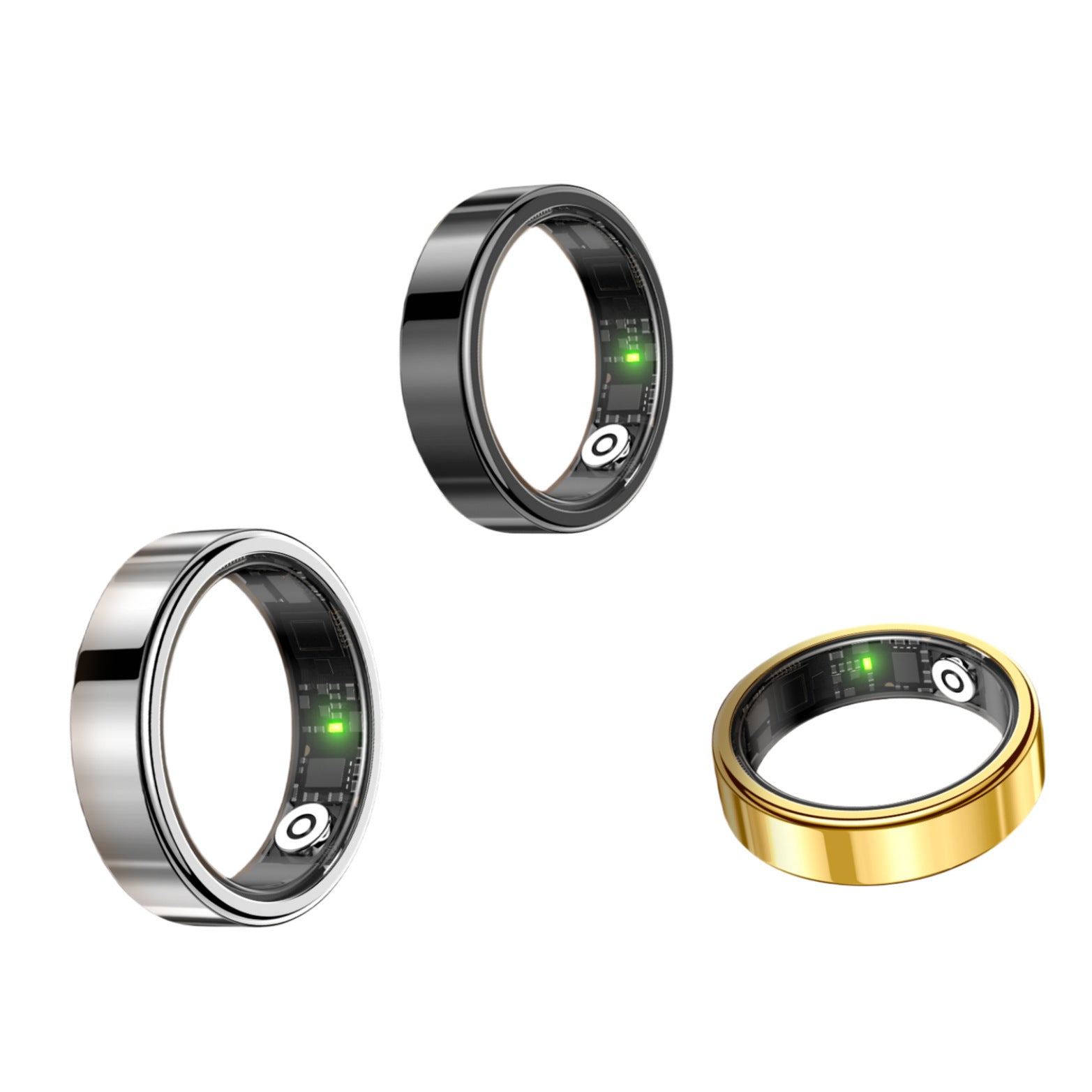 Fitness smart ring with heart rate and sleep tracking