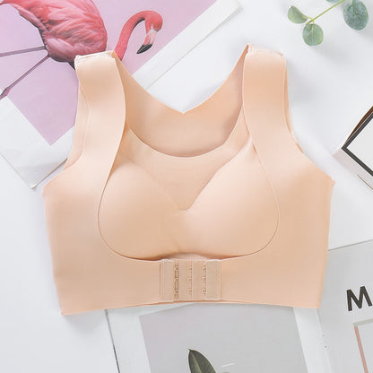 Posture Corrector Bra For Women  2-in-1 Breast Lifter &amp; Back Support Front Closure Sports Shaper