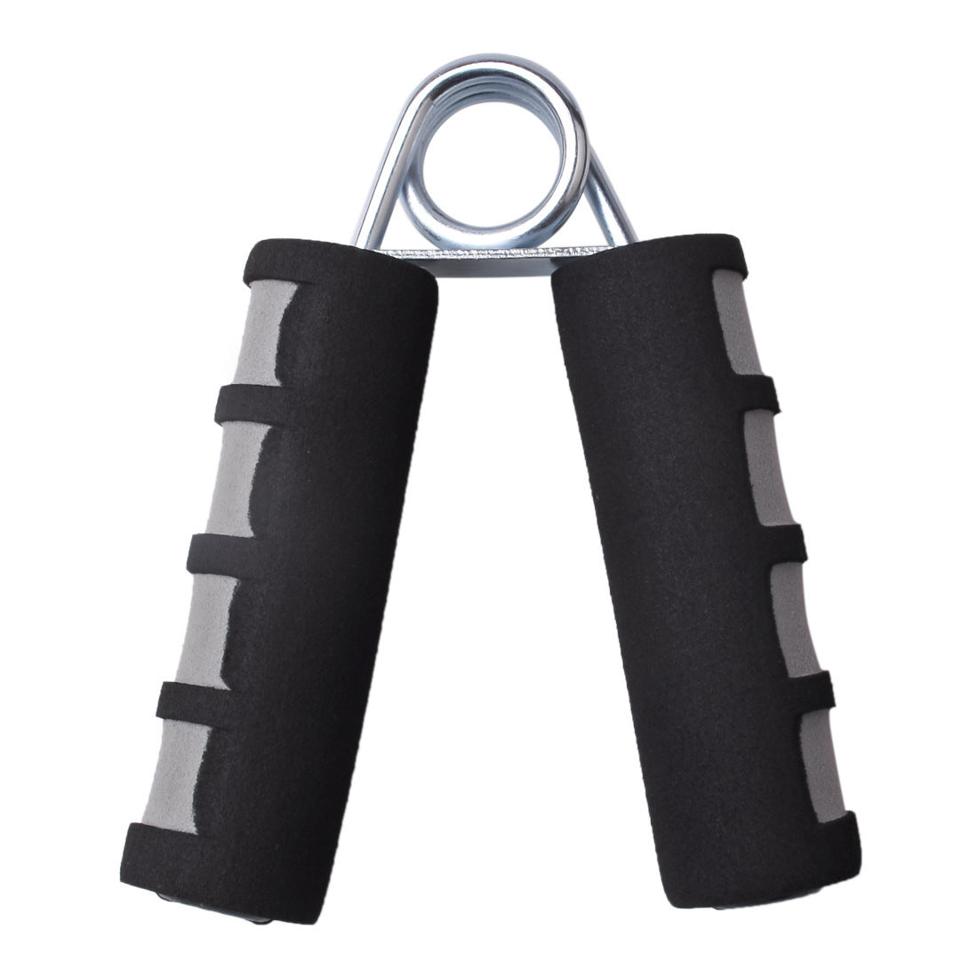 Pair of black hand grippers on a white background