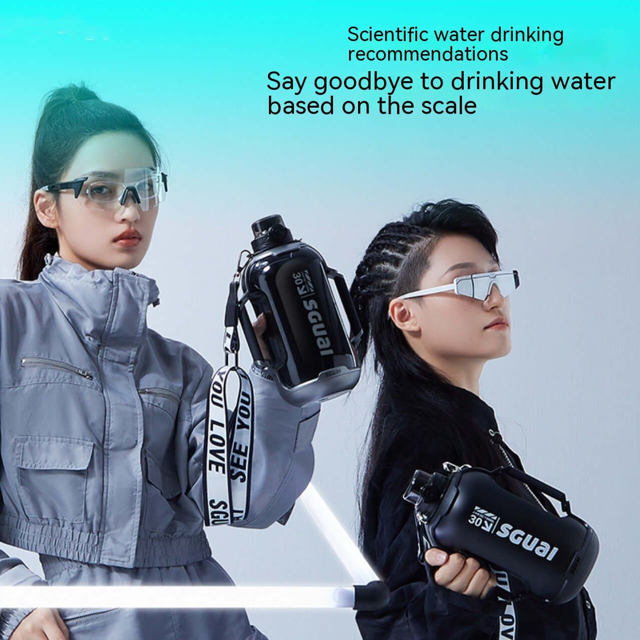 LED Sports Water Bottle – 3L Smart Hydration for Gym &amp; Fitness