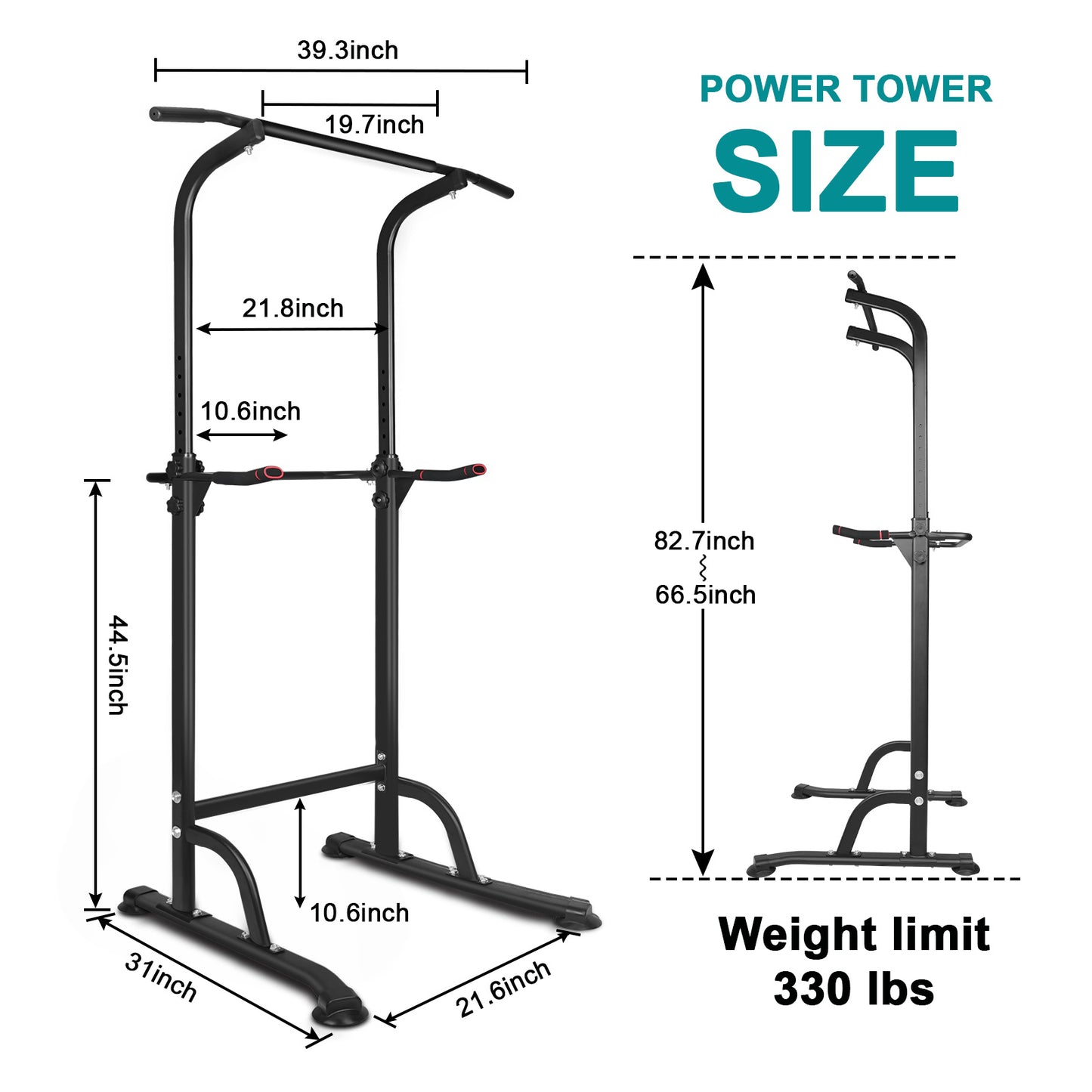 Ejercicio Power Tower Barra paralela Barra de dominadas