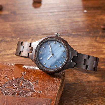 Explosive Spot Fashion Sandalwood Watch Japanese Original Quartz Movement Dropshipping