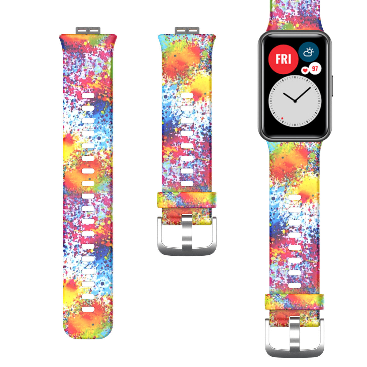 Watch Fit Printed Silicone Strap