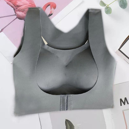 Posture Corrector Bra For Women  2-in-1 Breast Lifter &amp; Back Support Front Closure Sports Shaper