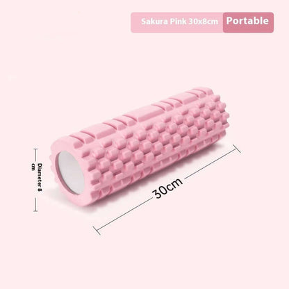 Pink EVA Foam Roller Fitness Body